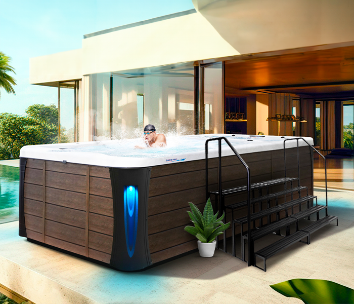 Calspas hot tub being used in a family setting - San Buenaventura